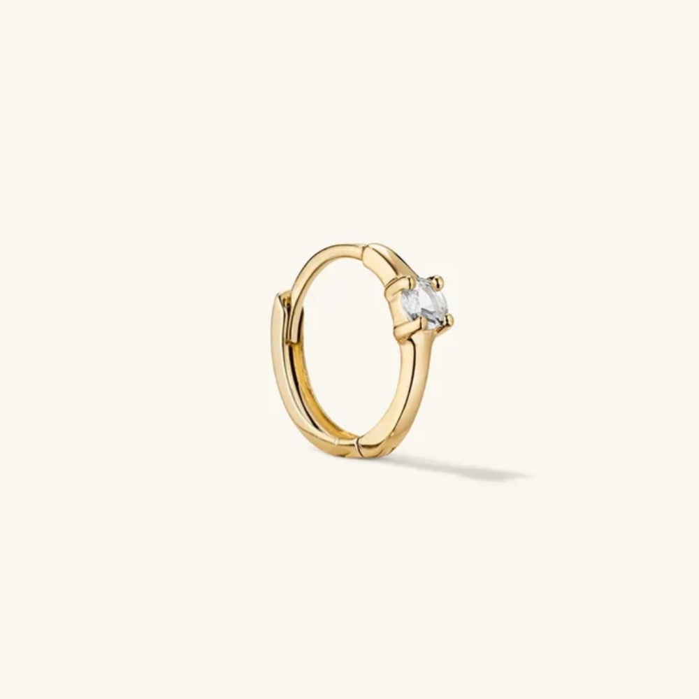 14k Mejuri Single Colored Mini Hoop